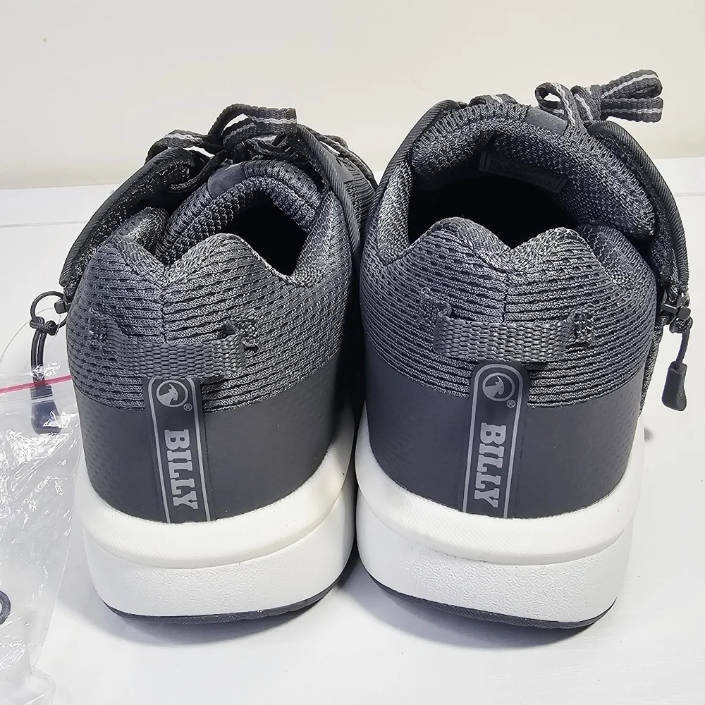 NWOB BILLY Footwear Full Wrap Zip Men Charcoal BILLY Limitless Sneakers Size 5M
